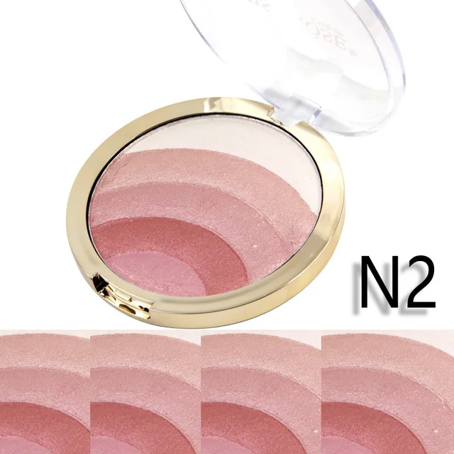 5 Colors Rainbow Highlighter Bronzer Face Powder Brighten Easy to wear