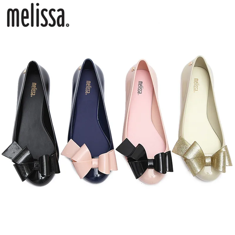 Melissa Mel Ultragirl/женские сандалии на плоской подошве с милым бантиком новинка