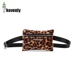 Модные поясная сумка женские леопардовые талии сумка Для женщин ремень кожа груди мешок Для женщин талии обновления бум Bolosa B94