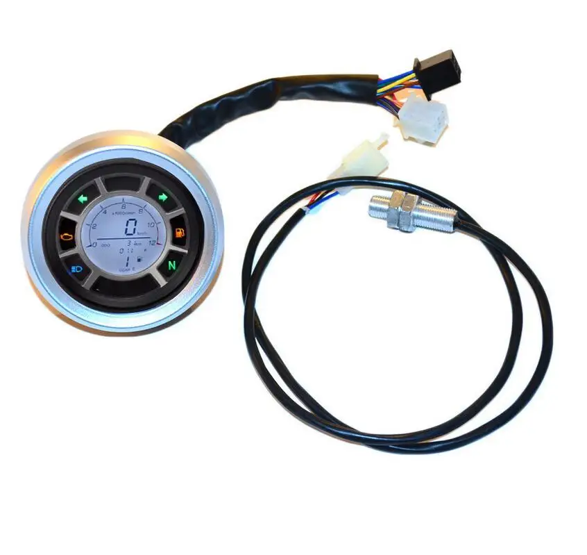Motorcycle instrument Motor LCD Digital Speedometer Techometer Odometer