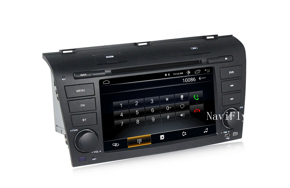 Excellent NaviFly 2 din Android 8.1 car radio gps for Mazda 3 Mazda3 2003-2009 with dvd multimedia player head unit TDA7851 WIFI BT RDS 8