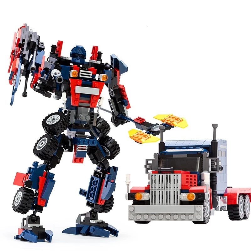 

Building Blocks Toy Gudi 8713 Xinlexin New Hot Sale Spelling transformation Building Blocks Robot Toys for Children Gift box