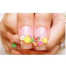 150 шт 3D милый дизайн глина фимо для дизайна ногтей трости палочки наклейки гелевые стержни Советы Маникюр украшения+ лезвие