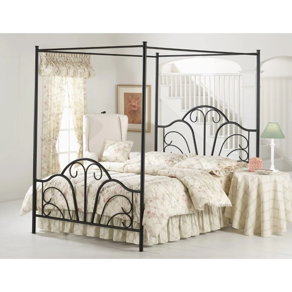 348BKP Dover Bed Set - King - w/Canopy & Legs - Rails not included
