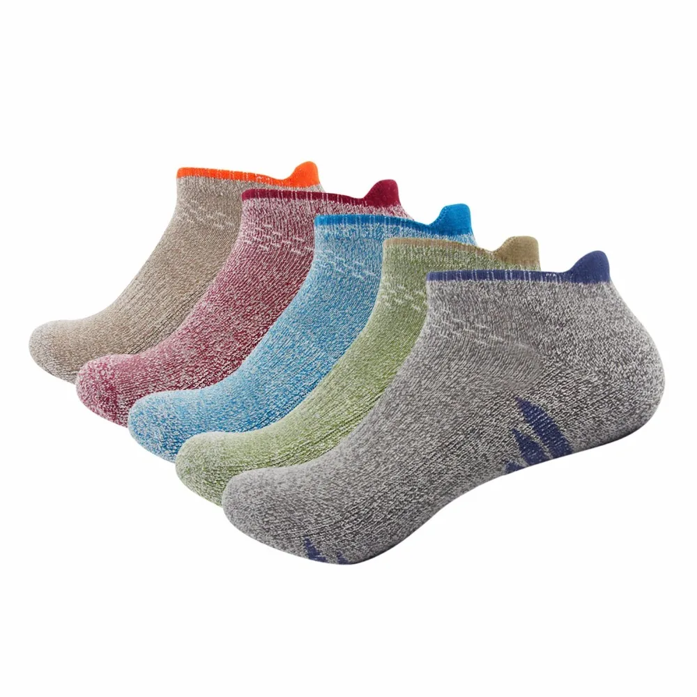 

Vihir five pairs Men's Quick Dry Breathable Athletic Low Cut Ankle Sport Socks Running socks Cycling compression socks