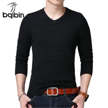 Весна Новое поступление Повседневный свитер с круглым вырезом Мужская брендовая одежда вязаный кашемировый пуловер M-3XL