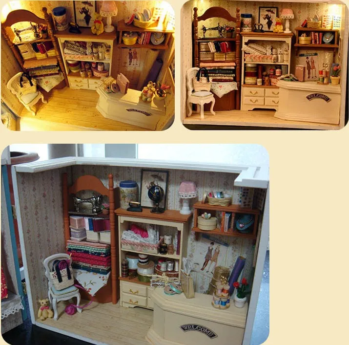 diy miniature sewing room kit