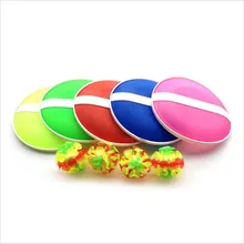 На открытом воздухе активная игра Забавный липкий мяч игра с 32 присоской 2 круглых летучих мышей