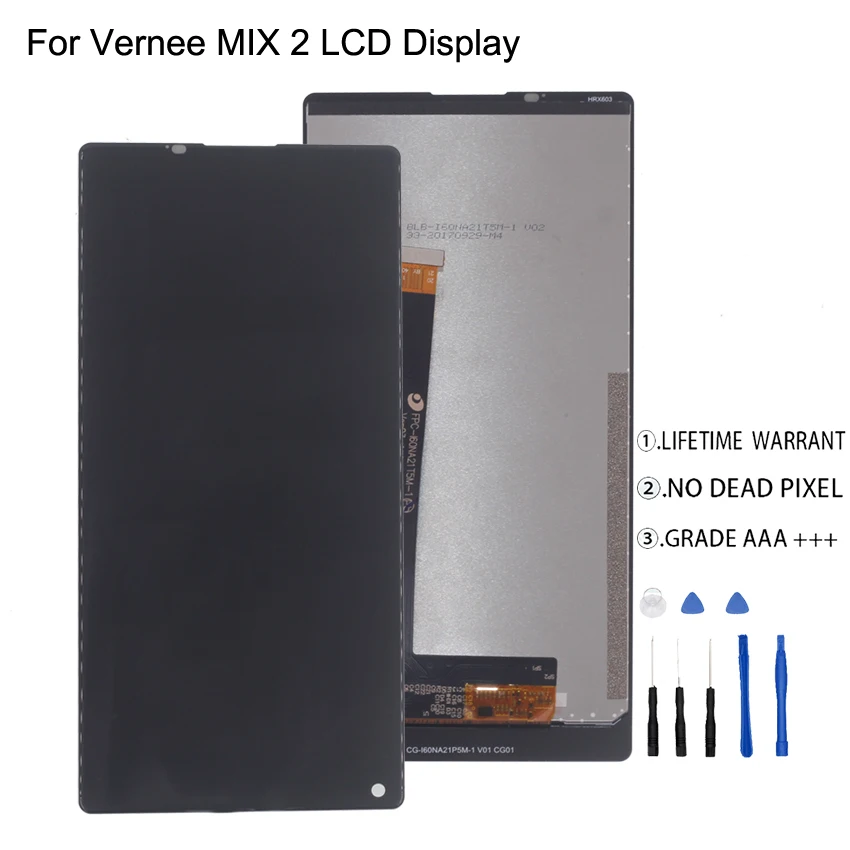 

Original For Vernee MIX 2 LCD Display Touch Screen Digitizer Assembly For Vernee MIX 2 Screen LCD Display Free Tools