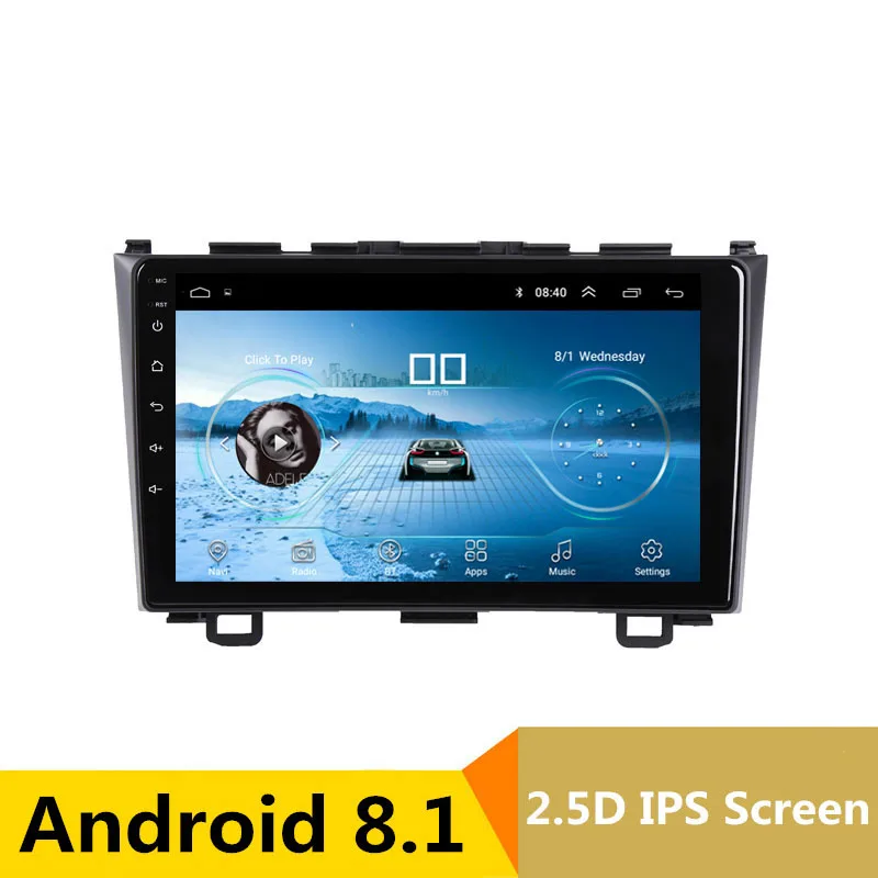 

9" 2.5D IPS Android 8.1 Car DVD Multimedia Player GPS For Honda CRV 2007 2008 2009 2010 2011 audio car radio stereo navigation