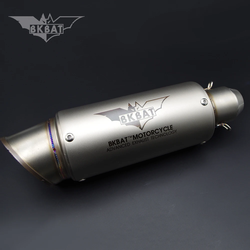 Láser grabado moto escape modificado para proyector de escape silenciador tubo para kawasaki z650 honda vfr 800 pcx de escape de