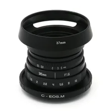 FUJIAN 35mm f/1.6 C Mount CCTV II f1.6 lens for Canon EOS M EF-M Mirrorless Camera