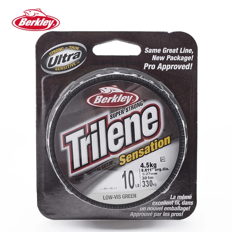 Solar Green Berkley Trilene Sensation Mono Fishing Line 330yds 14 LB