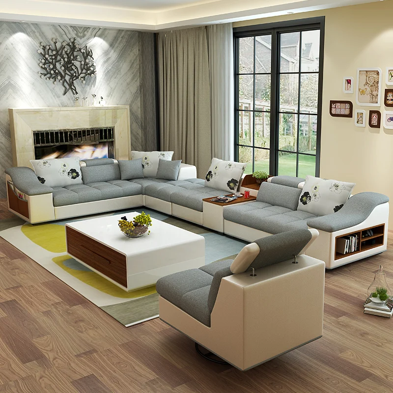 Online kopen wholesale lederen hoekbank uit china lederen hoekbank ... Woonkamer modern banken