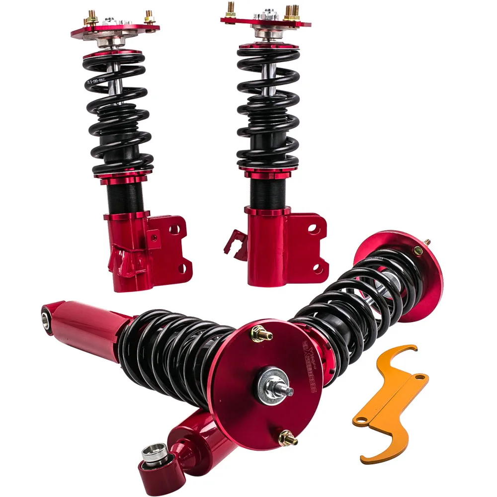 

Coilovers kit For Nissan S14 200SX 240SX 94-98 Non-Adjustable Coil Struts Shock Absorbers Suspension Spring Front Rear Strut RED