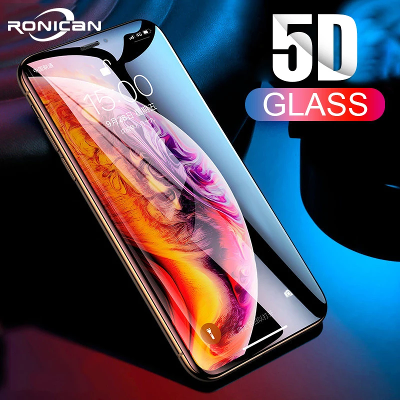 

For Apple iPhone XR 5D Tempered Glass Film Screen Protector Protective Full Cover for Touch Screen Protection for iPhone XS Max