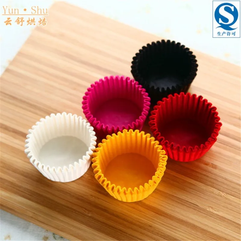 

VOGVIGO 500pcs Mini Colorful Paper Cake Cupcake Liner Baking Muffin Box Cup Case Party Tray Cake Mold Decorating Tools