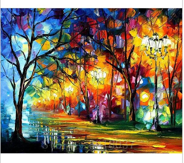 

Diamond Mosaic Diy Diamond Embroidery Boulevard After The Rain Full Diamond Painting Cross Stitch Rhinestone Home Decoration Kit