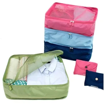 

ROSEHOME Foldable Travel Organizer Solid Color Clothes Underwear Bra Storage Bag with 1 Mini Pocket Home Storage & Organization