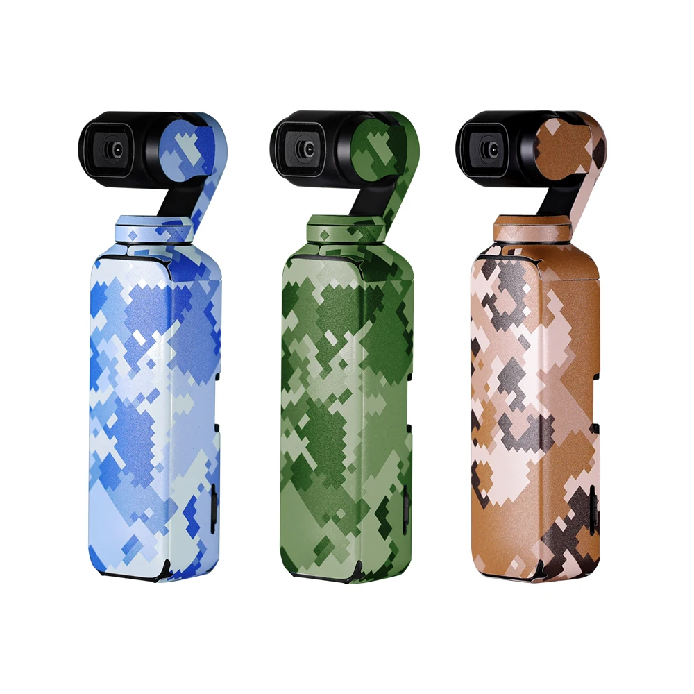 

Body Decals For DJI OSMO POCKET, 3pc/set Cool PVC Waterproof Stickers Film Skin Colorful/Camouflage for OSMO POCKET Camera