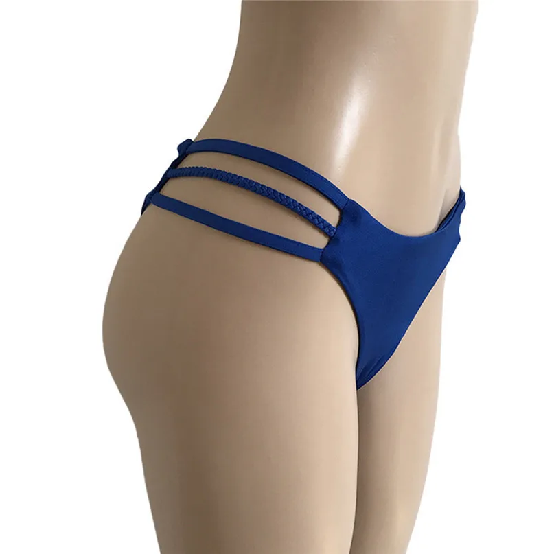 Women Braid Swimming Trunks Sexy Weave Swimsuit Bandage Bikini Swimwear Swim Suit Swim Trunks Two-Piece Separates Swimwear J19 (4)