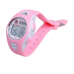2018 Плавание Спорт цифровые наручные часы Водонепроницаемый розовый для мальчиков девочек D0323