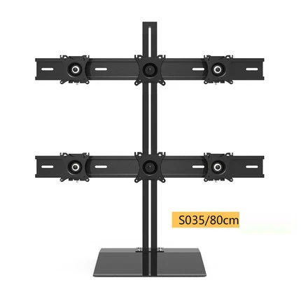 Полное движение 13-24 дюймовый монитор держатель 6 экран крепление настольная подставка вращение на 360 градусов загрузка 10 кг каждая головка
