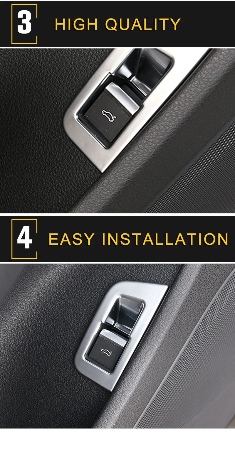 Багажника задняя дверь переключатель крышка обрезная рамка внешние аксессуары для Audi Q7 2017 стайлинга автомобилей