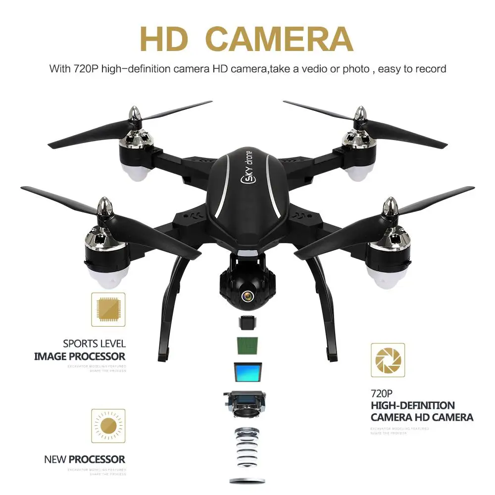 

NEW! X34 30W Folding Deformed LeadingStar RC Quadcopter GPS 720P WIFI HD Camera Fixed Height Remote Control Aircraft Toys Gift