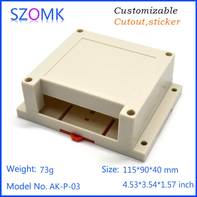 szomk plastic din rail enclosure electronics box PLC instruement plastic housing case plastic junction box (17)