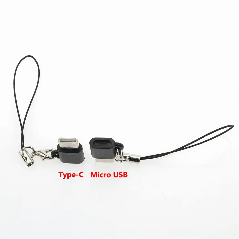 JCD 2-5 шт./лот USB 3,1 Тип C штекер Micro USB Женский адаптер типа OTG-C Конвертер Разъем USB-C черный и белый для Xiaomi 8