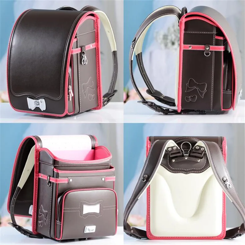 Школьный рюкзак для детей, японская сумка для книг, водонепроницаемый ортопедический рюкзак из искусственной кожи, детский Большой Вместительный школьный рюкзак