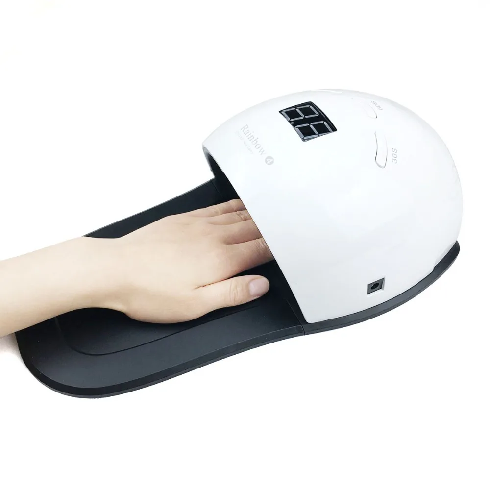 Conduziu a Lâmpada Secador de Unhas uv do Unha Novo Sensor Automático Profissional Pedicure Manicure Secador Luz Máquina Arte Ferramentas 2019 48 w Rainbow4 15 High Quality Beleza e saúde