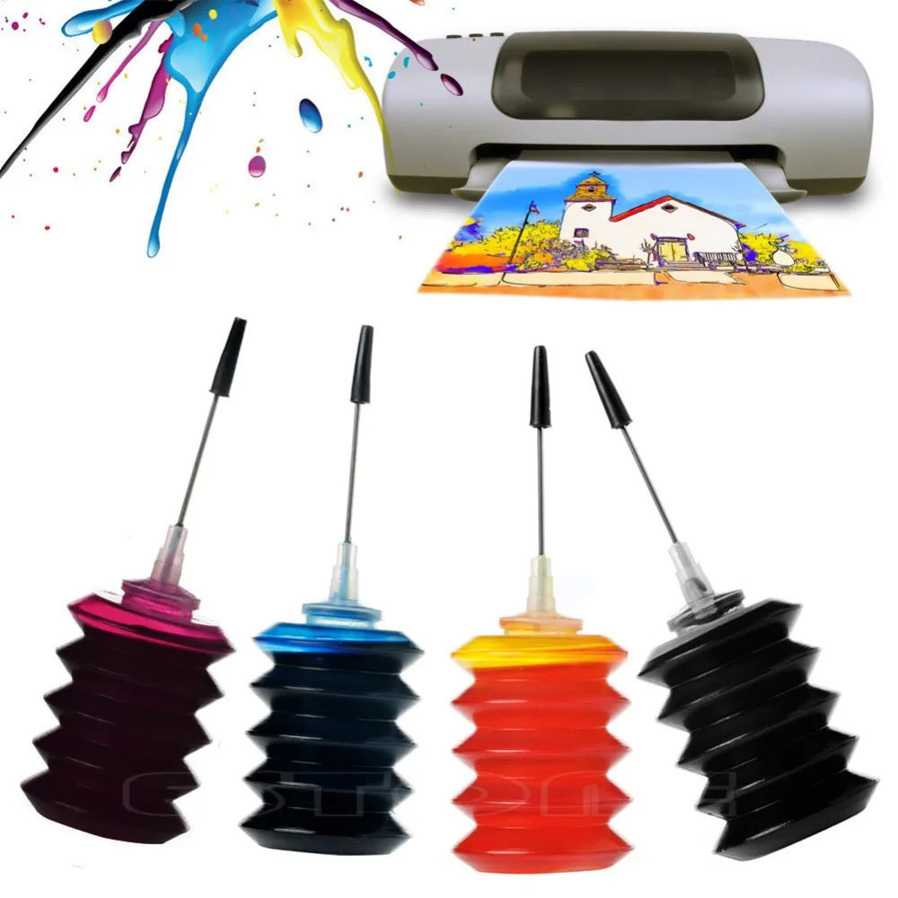 Aliexpress.com : Buy New 4 X 30ml Color Ink Refill Cartridges Kit For HP Lexmark Canon Printers