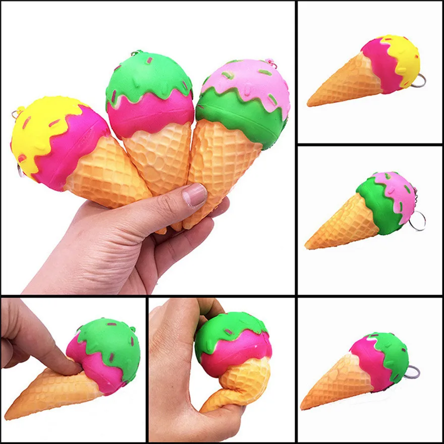 CCCZQ игрушки 13 см Радуга мороженое Squishies замедлить рост Squeeze снятие стресса Шарм игрушки оптом 18 мая