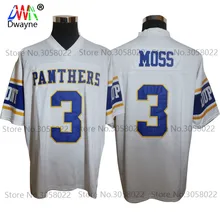 

Cheap American Football Jerseys Randy Moss #3 West Virginia Dupont Panthers High School Throwback jerseys Retro Stitched Shirts