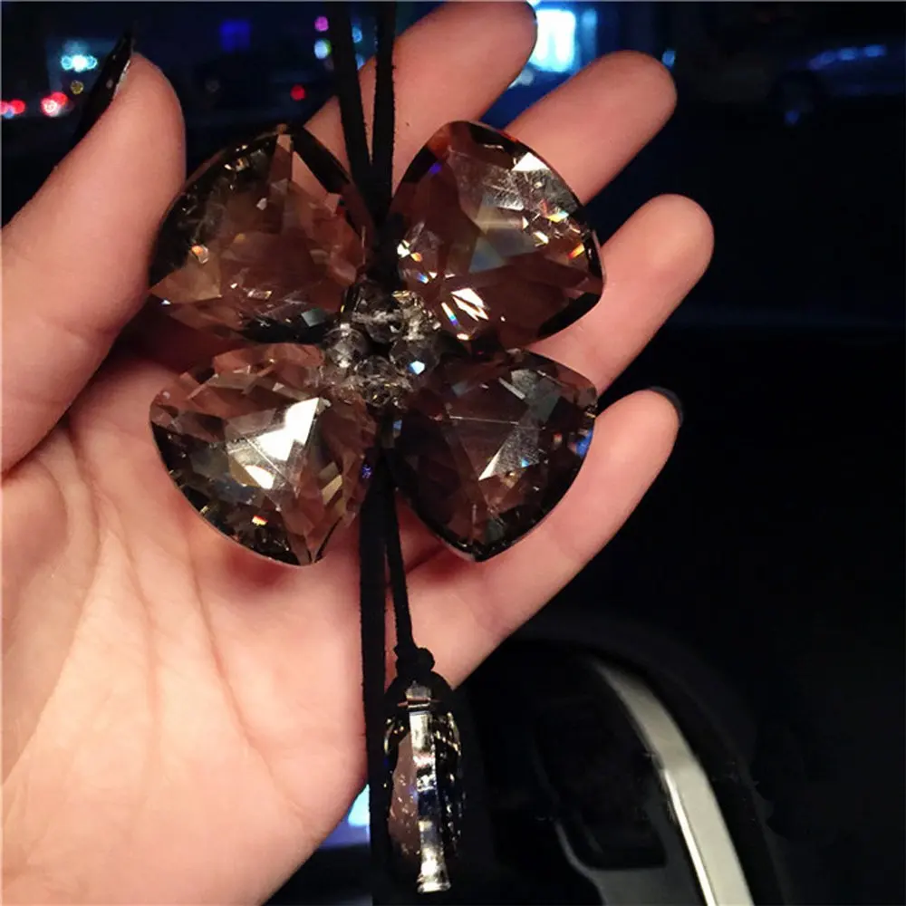 COGEEK Crystal Four Leaf Clover аксессуары для интерьера автомобильные Подвески авто зеркало