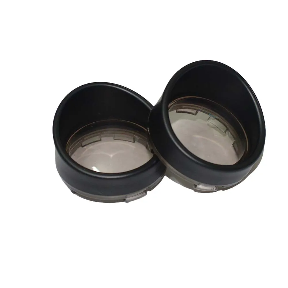 

1 Pair ABS Bezel Splash Visor Deuce Turn Signal Bezels Translucent Smoke Yellow Red Lens For Harley-Davidson Dyna Softail