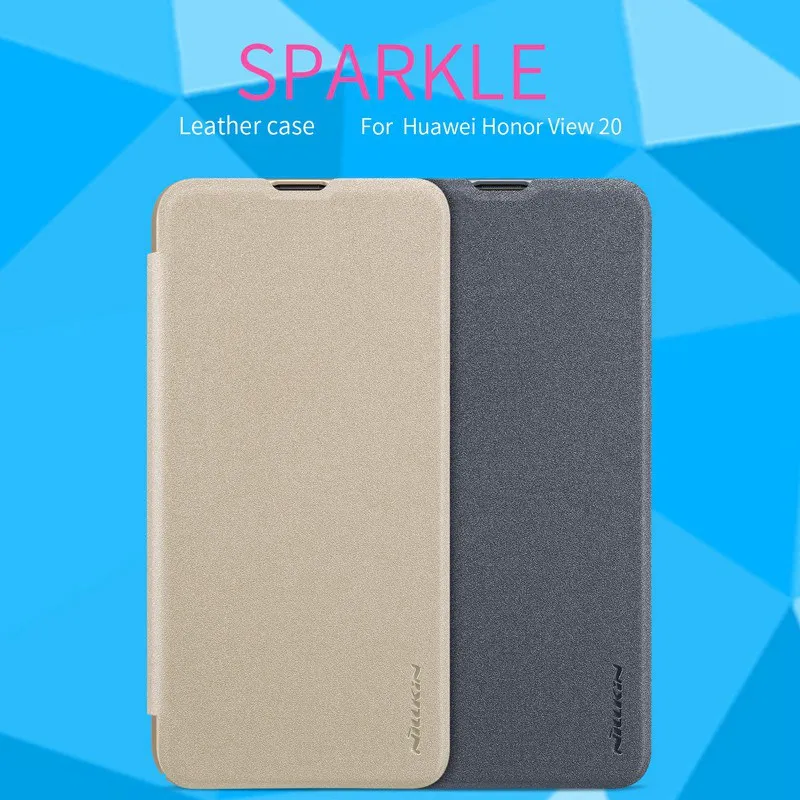 

Huawei View 20 case flip cover 6.4" PU leather case for Huawei View 20 folding book case mobile phone bags on sparkle