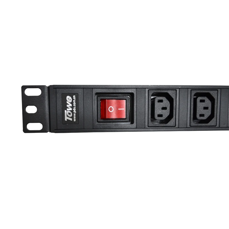 Дистрибьютор для шкафа 19 дюймов 8 способов 10 А|8 way socket|c13 c14c13 connector |
