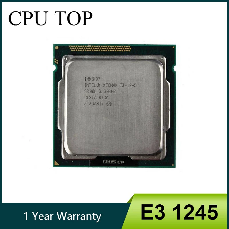 

Intel Xeon E3-1245 Quad Core CPU Processor 3.3GHz LGA 1155 8MB E3 1245 SR00L