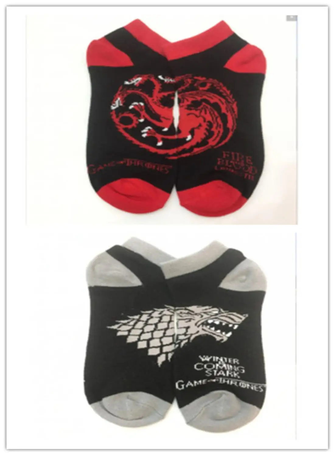 

Game of Thrones logo short socks teenagers Fashion is comfortable ship socks boys girls elastic socks new gifts