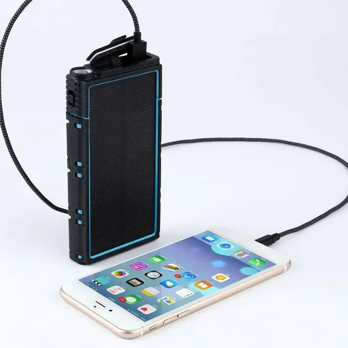 20000 mAh power Bank Солнечная водонепроницаемая внешняя батарея зарядное устройство Солнечное зарядное устройство для Xiaomi iPhone зарядное устройство для мобильного телефона power Bank