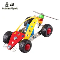 Iron Commander Metal Model Building Kits Puzzle Racing Car Enlighten Education Assemblage children Toys VS 3d metal model kits