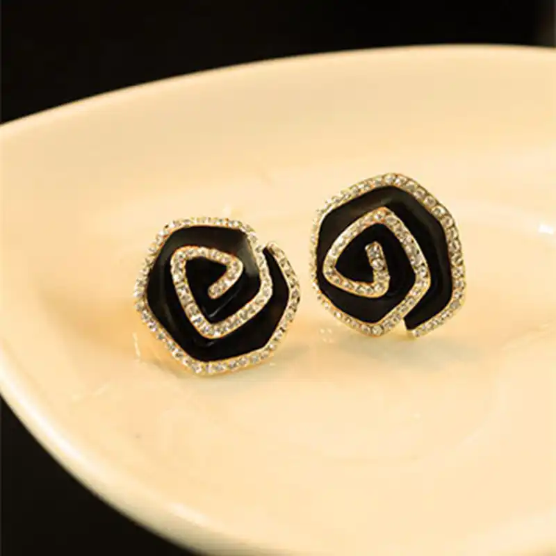 Женские серьги с имитацией леопардовой розы 4ED82 новое поступление|rose earrings|earrings