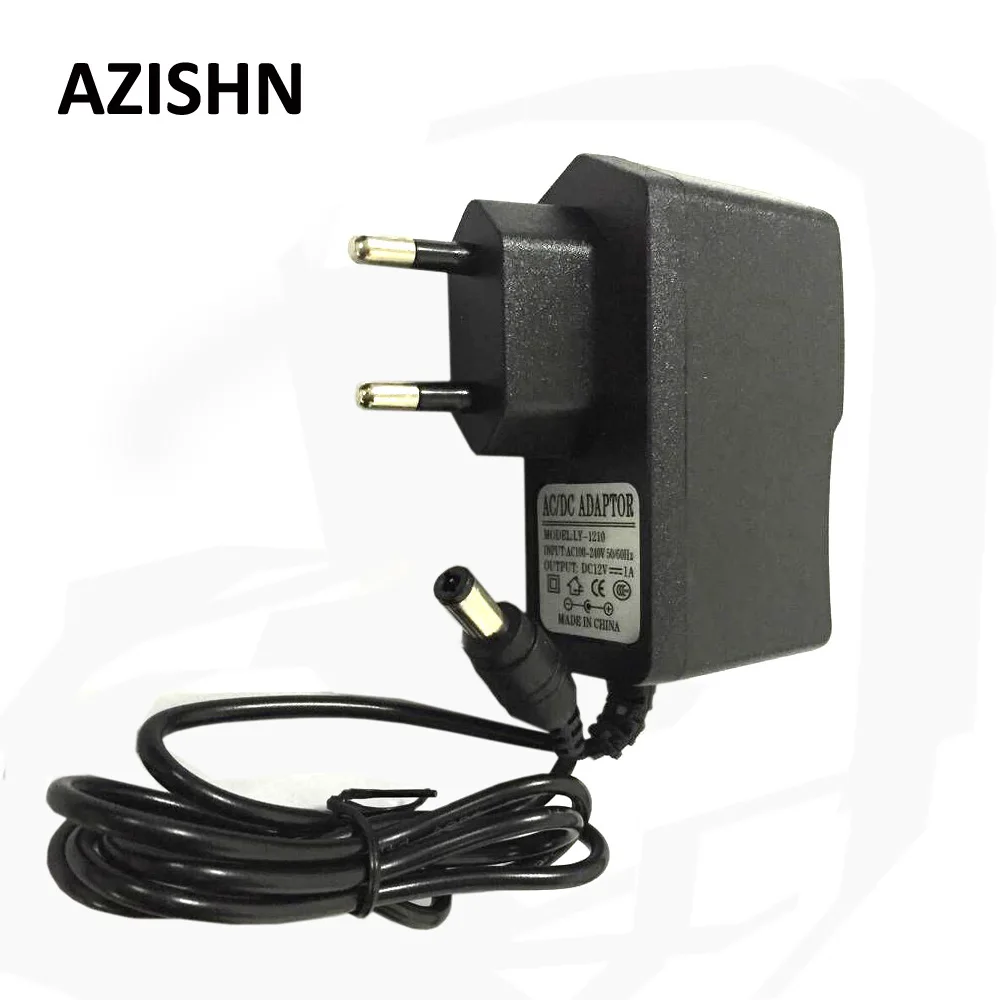 Адаптер питания AZISHN AC 100 240 В DC 12 1A с европейской вилкой адаптер