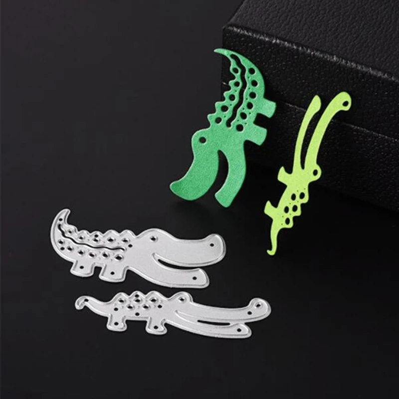 SCD113 Crocodile Metal Cutting Dies For Scrapbooking Stencils DIY Album