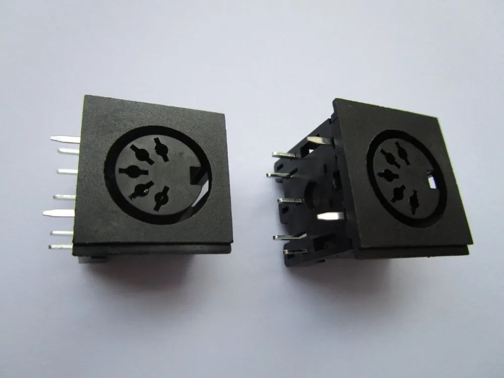 

50PCS Circular DIN Jack Female S Terminal 5 pin PCB Mount Connector