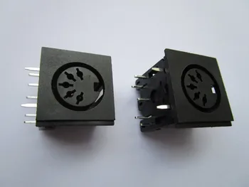 

50PCS Circular DIN Jack Female S Terminal 5 pin PCB Mount Connector