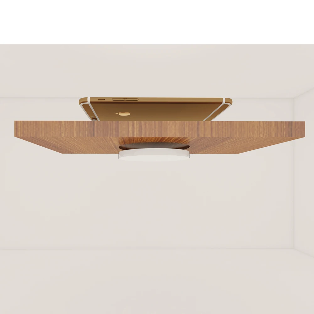 

fast Wireless charger 10w 7.5w 5w invisible desktop furniture table hidden embedded suspension QI general Furniture Cafe hotel